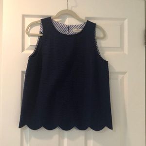 Vineyard vines size 6 fancy tank top, navy blue